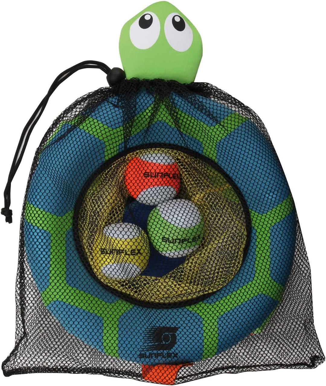 Sunflex Turtle Toss | Wurfspiel für das Wasser & Land | Schildkröte Zielspiel aus robustem Neopren |