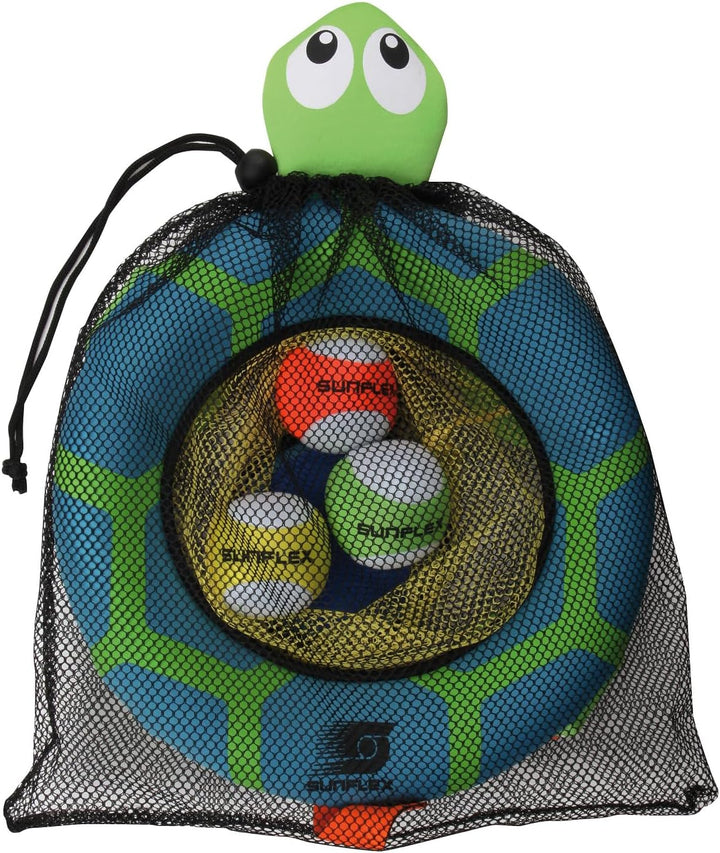 Sunflex Turtle Toss | Wurfspiel für das Wasser & Land | Schildkröte Zielspiel aus robustem Neopren |