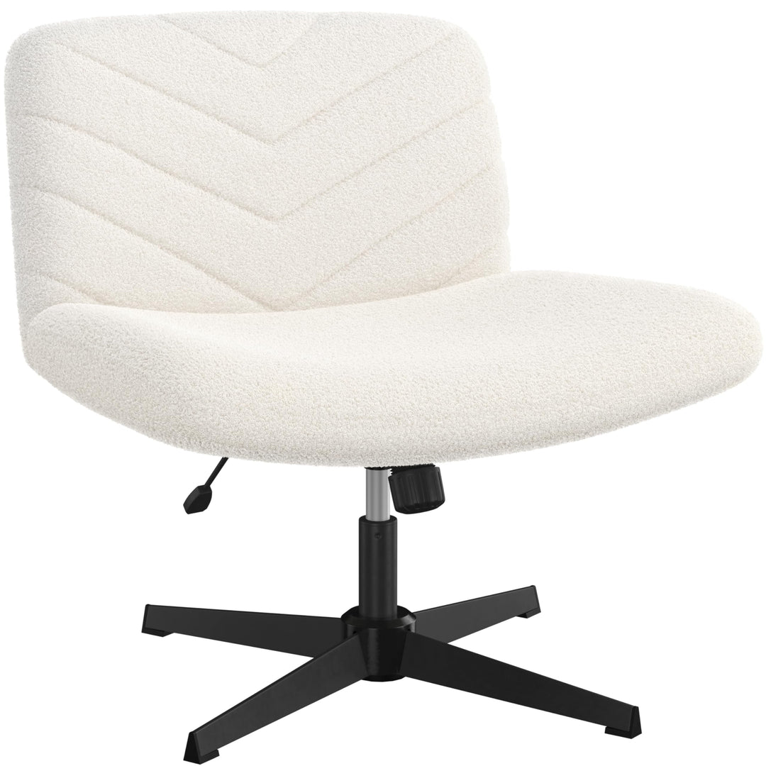Yaheetech Bürostuhl, Ergonomischer Schreibtischstuhl mit breitem Sitzkissen, Höhenverstellbar Drehst