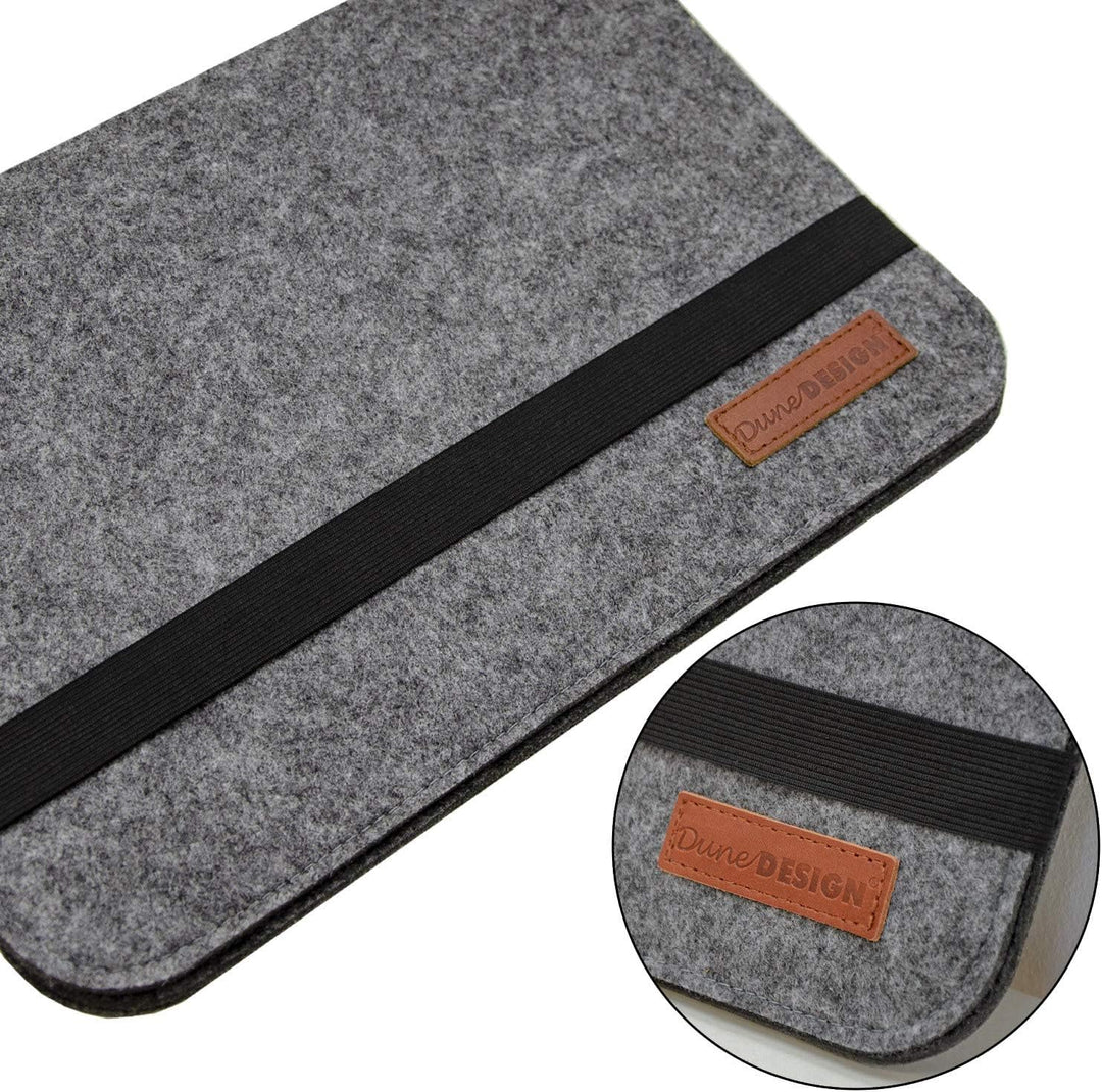 DuneDesign 13.3'' Filz Laptop-Tasche 35x24 cm Tablet Hülle Kompatibel mit MacBook Pro Air iPad Surfa