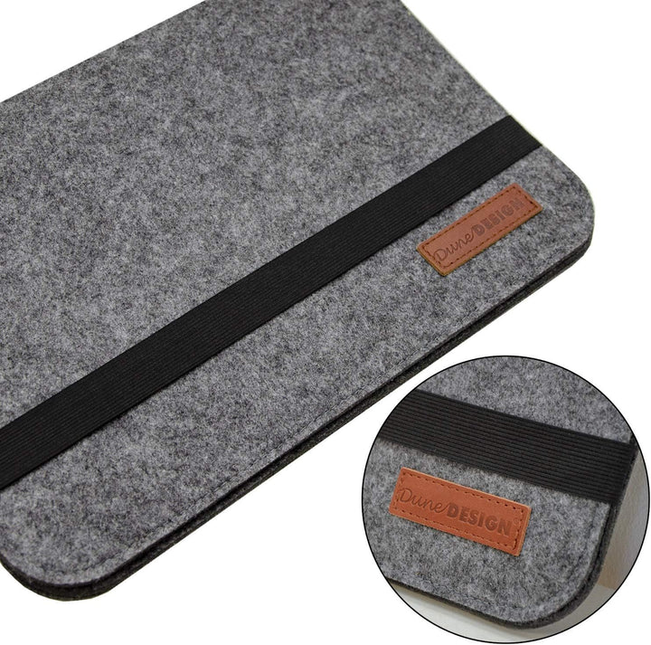 DuneDesign 13.3'' Filz Laptop-Tasche 35x24 cm Tablet Hülle Kompatibel mit MacBook Pro Air iPad Surfa