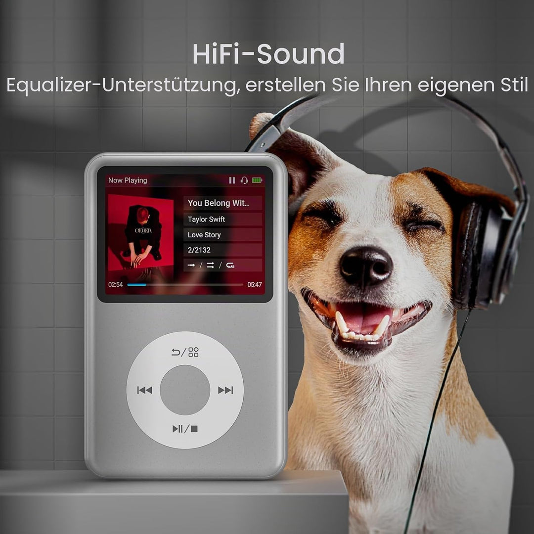 Innioasis Y1 64GB MP3 Player - Zeitlose Klasse: Touch Wheel-Steuerung, Bluetooth, Video-Player, Hörb