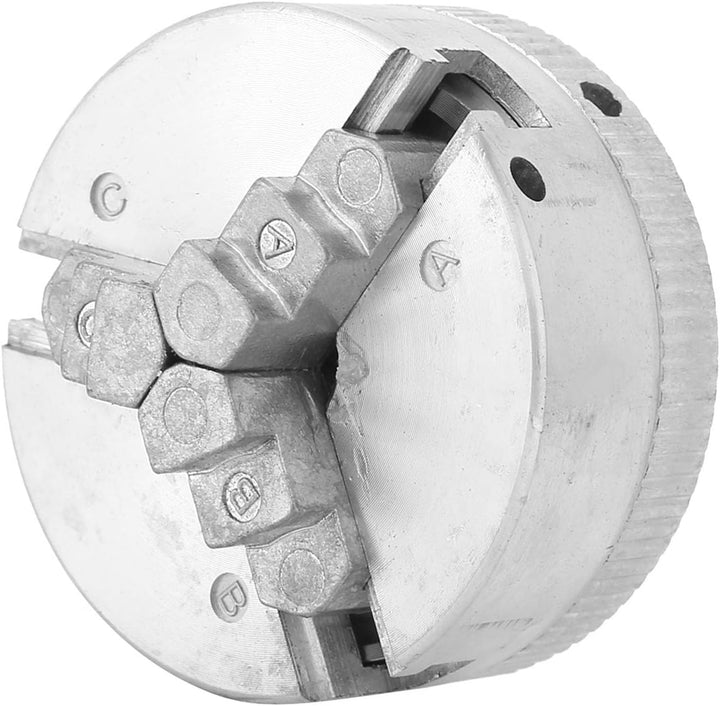 Drehfutter 3 Backen Mini Drehfutter Z011 Zubehör für Mini-Metalldrehmaschinen, M12*1 Chuck Hand Elec