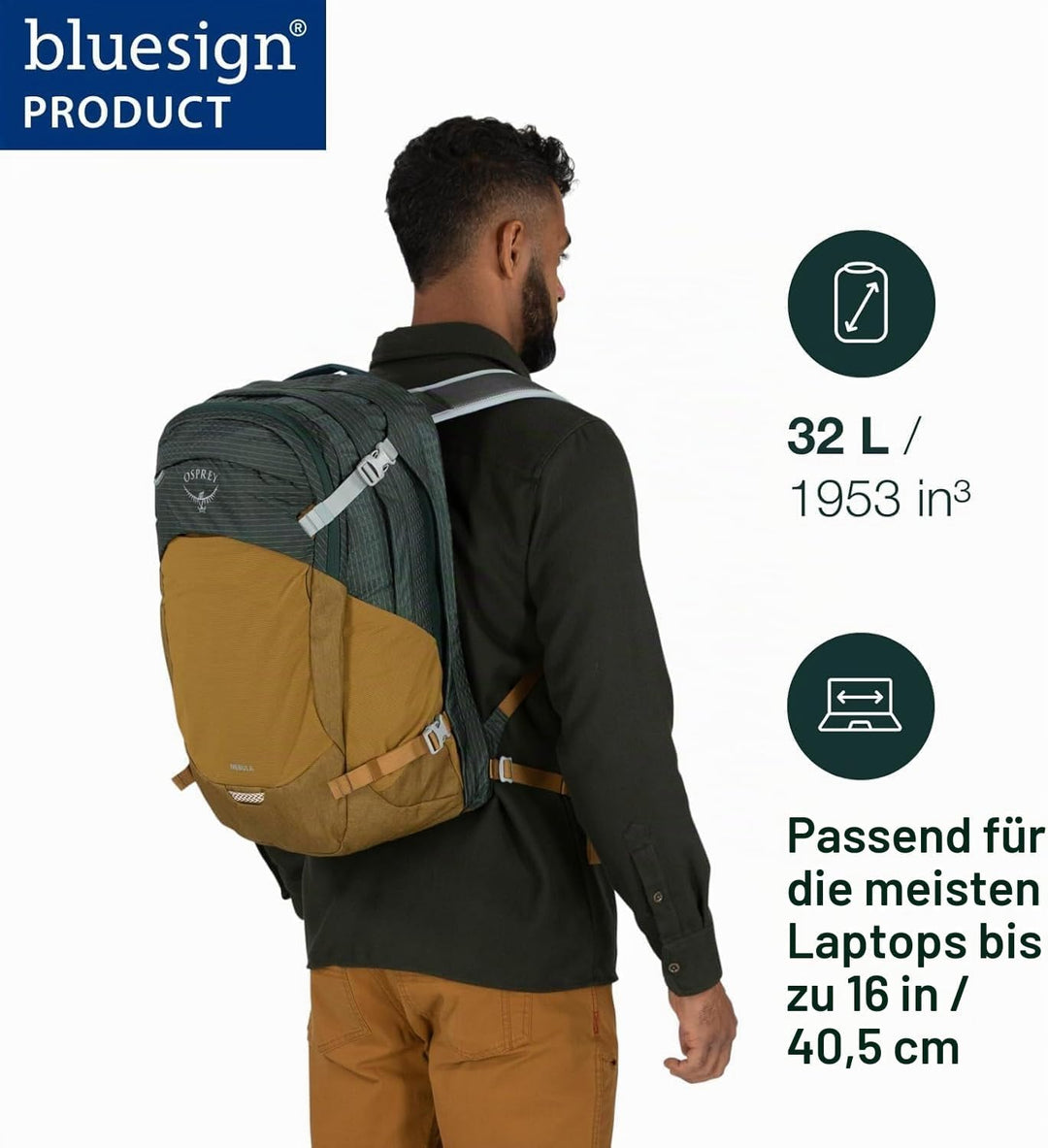 Osprey Nebula Unisex-Lifestyle-Rucksack, 32L, Graphite/Purple Heather Einheitsgrösse Euphoria Purple