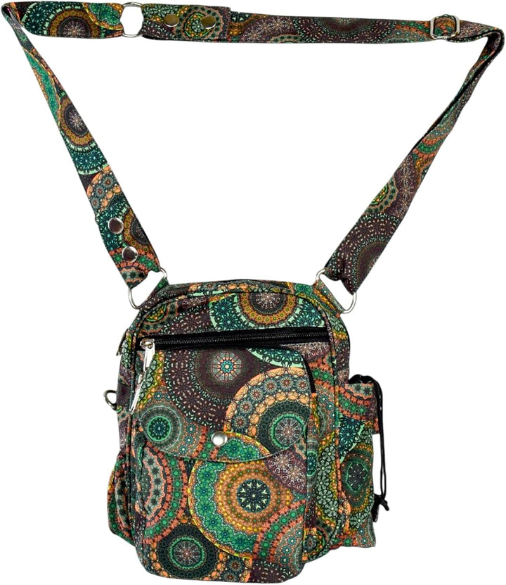 Konstanz Mandala 71083 – Gassitasche mit integriertem Flaschenhalter – Leckerlitasche für Hunde, was