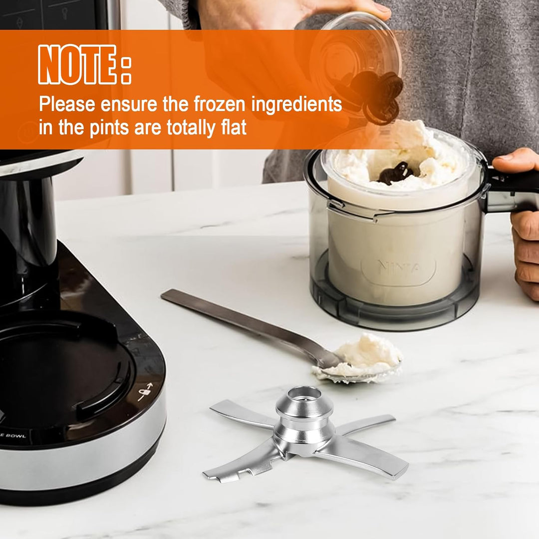 Ersatz-Paddelklinge kompatibel mit Ninja Ice Creami Makers NC300 Serie, Edelstahl-Mischklinge für Ni