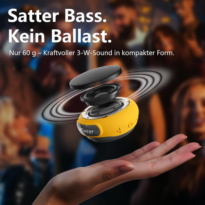 Tragbarer Bluetooth-Lautsprecher, Kabelloser Handgelenkslautsprecher für Laufen, Lautsprecheruhr mit