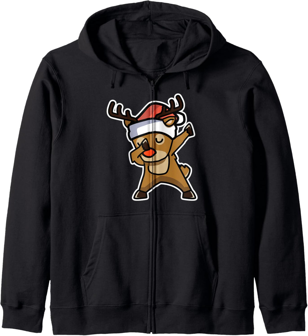 Weihnachten Rentier Dabbing Geschenk Lustiges Weihnachts Kapuzenjacke