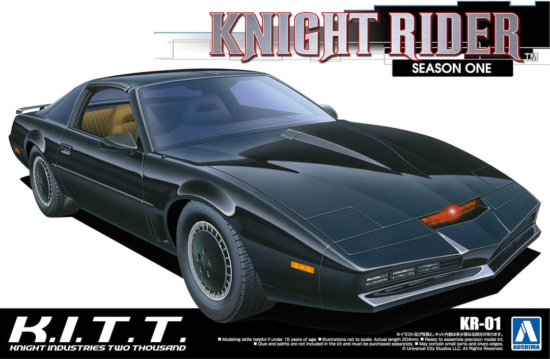 Aoshima Knight Rider: Knight 2000 KITT Staffel 1 Modellbausatz im Massstab 1:24