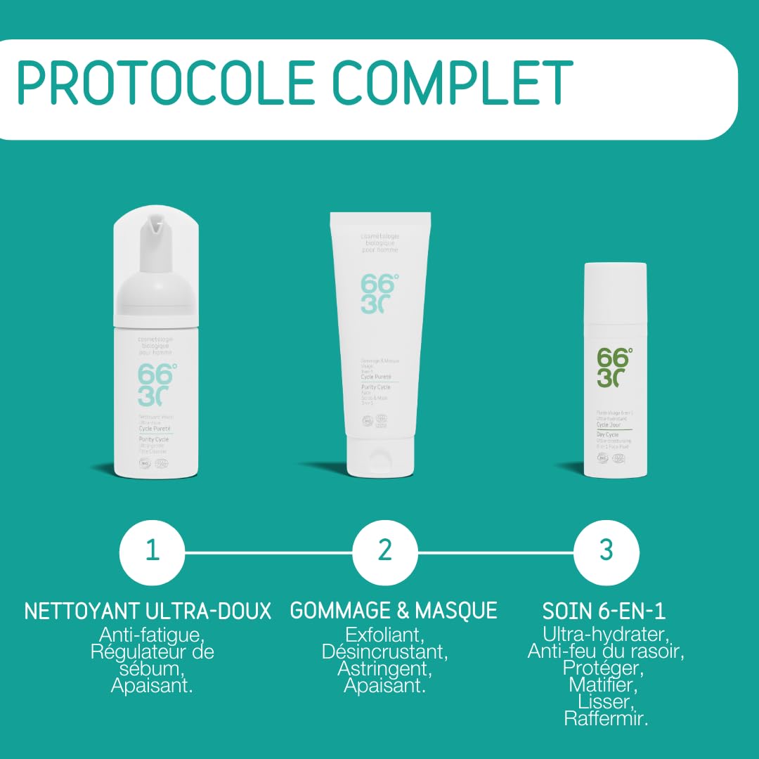 66°30 Purity Cycle Face Scrub & Mask 3-in-1, 1er Pack (1 x 100 ml)