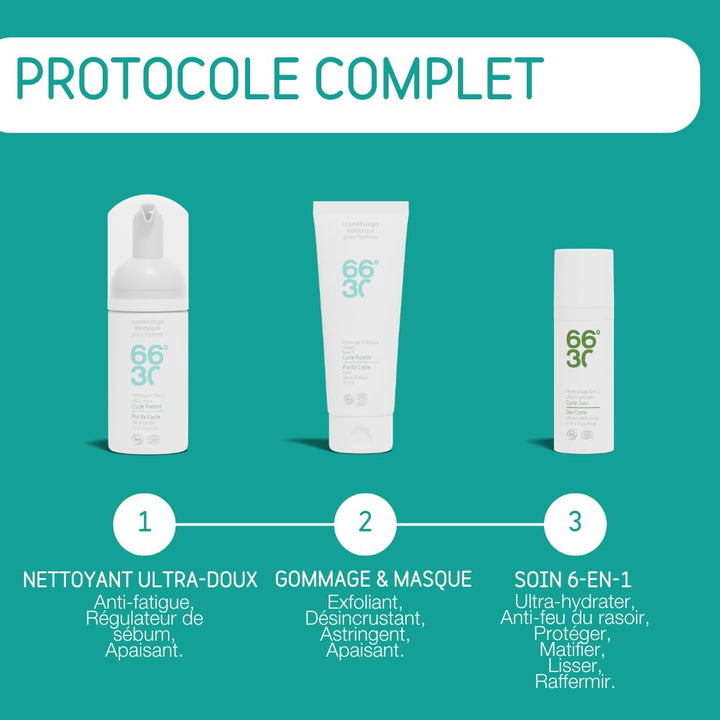 66°30 Purity Cycle Face Scrub & Mask 3-in-1, 1er Pack (1 x 100 ml)