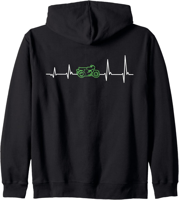 Herzschlag Mopedfahrer retro Kulturgut Moped ddr Fahrzeuge Kapuzenjacke
