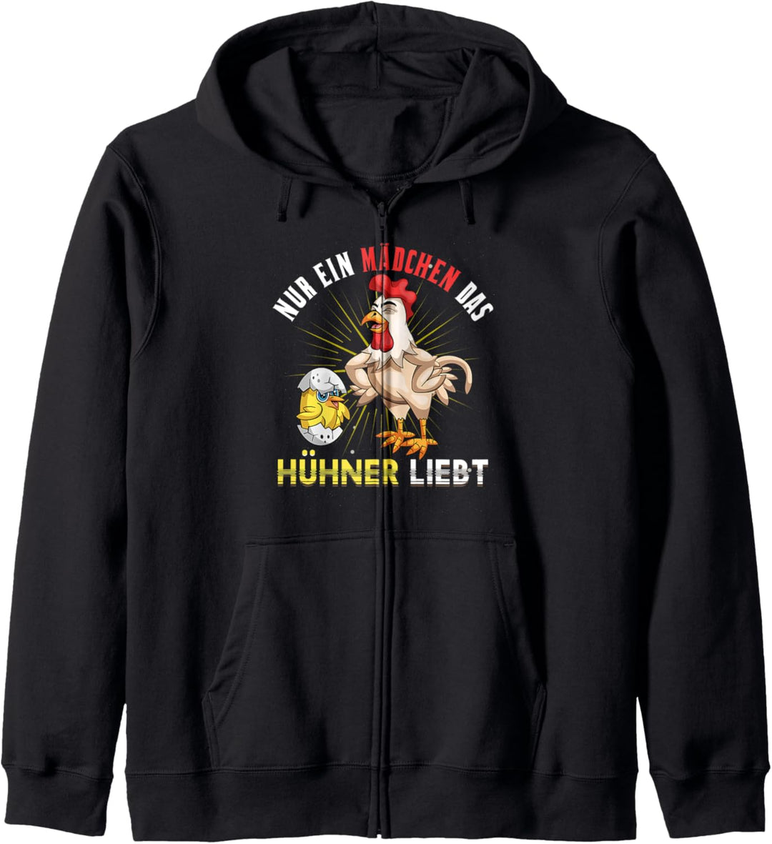 Hühner Bauer Landwirtin Bauernhof Tier Huhn Mädchen Kapuzenjacke