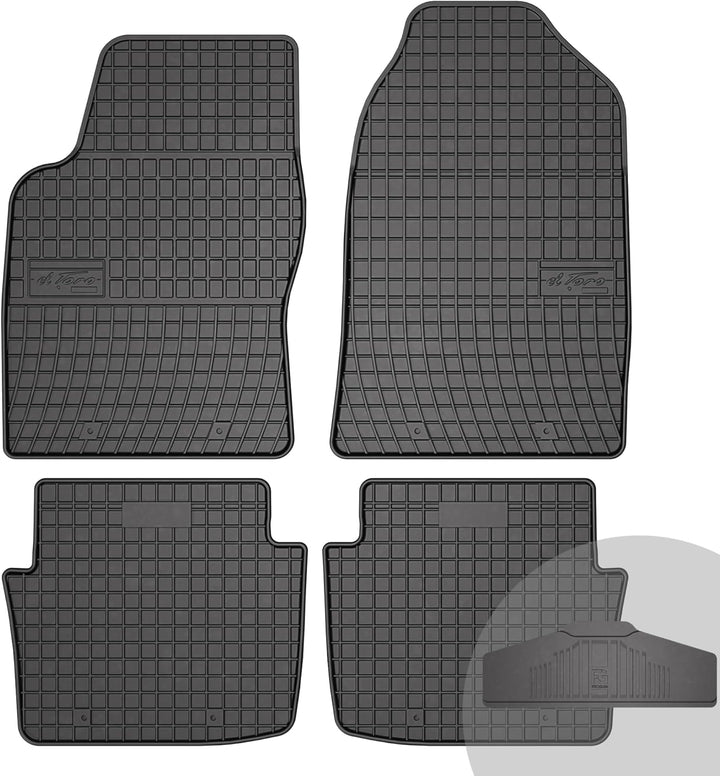 FROGUM EL Toro Gummimatten Ganzjähriges-Set von Autofussmatte Auto Fussmatten für Saab 9-5 I YS3E 19