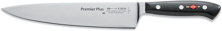 F. DICK Messerblock mit Messer, Premier Plus (Santoku, Kochmesser, Brotmesser, Officemesser, X50CrMo