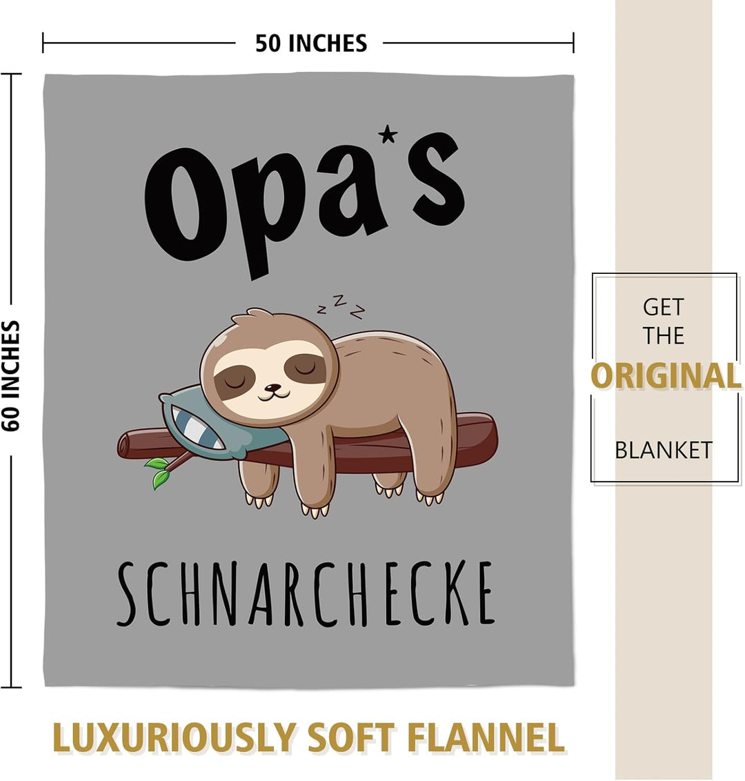 Niyewsor Opa Geschenk Geburtstag Weihnachten, Flanelldecke Flauschig Geschenke für Opa von Enkel, Ge