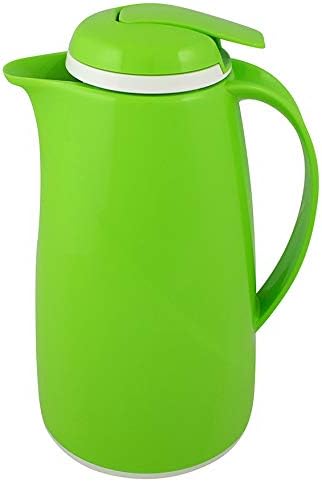 Helios 2934-126 Wave Push Kunststoff-Isolierkanne, 1 Liter, kiwi, Kiwi