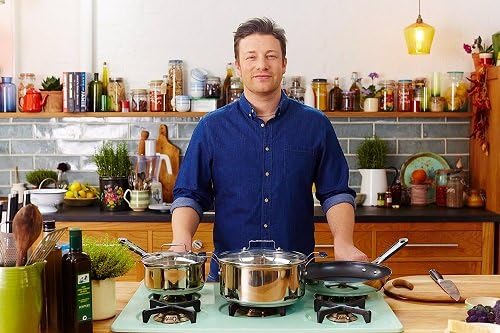 Tefal E85717 Jamie Oliver Pfannenset 2-tlg, Bratpfanne 20 und 26 cm, Induktion Pfannen mit Antihaftb