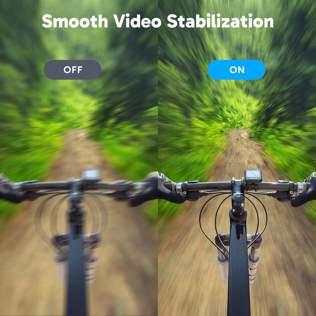 AKASO Action Cam mit 60cm Stativ Selfie Stick und Tasche, 4K30FPS 20MP WiFi Unterwasserkamera EIS St