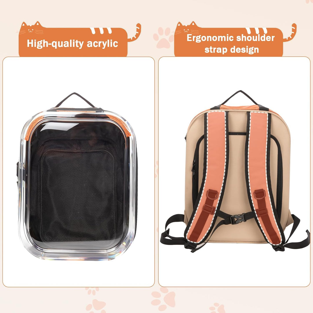 Hp hope Katzenrucksack Bubble Haustier Rucksack, Tragbare und Faltbare Katzentasche, Atmungsaktive u