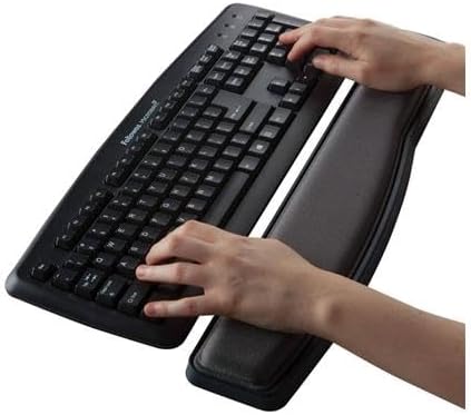 Fellowes Handgelenkauflage für die Tastatur - weiche Gelfüllung und Stoffbezug - höhenverstellbar -