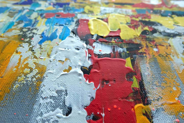 Monica Mirafiori I 100% HANDGEMALT I Gemälde Abstract 90x90cm | Gemälde Handgemalt | Acrylgemälde |