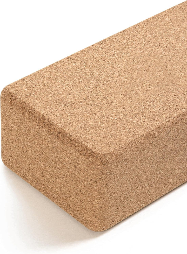 Yoga Studio Der bequeme Kork-Yoga-Block (22,5 cm x 12 cm x 7,5 cm), antibakterieller Yoga-Block mit