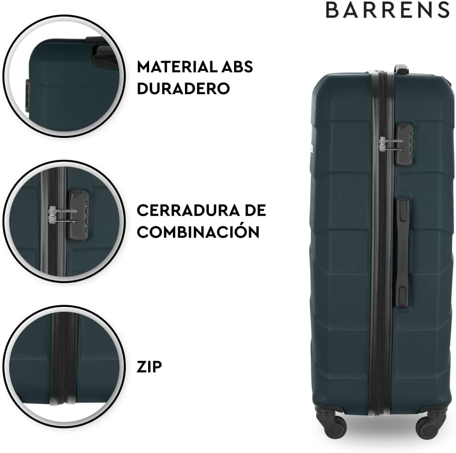 BARRENS Grosser Koffer Zwillingsrollen Hardcase Reisekoffer Koffer Trolleys Hartschale Rollkoffer Gr