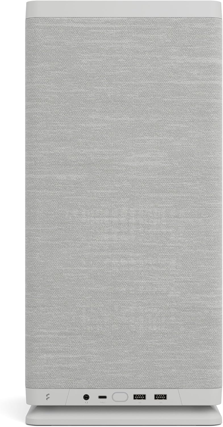 Fractal Design Mood Light Gray PC Case - Sleek Fabric Design, 180mm Top Fan, Conceals 325mm Graphics
