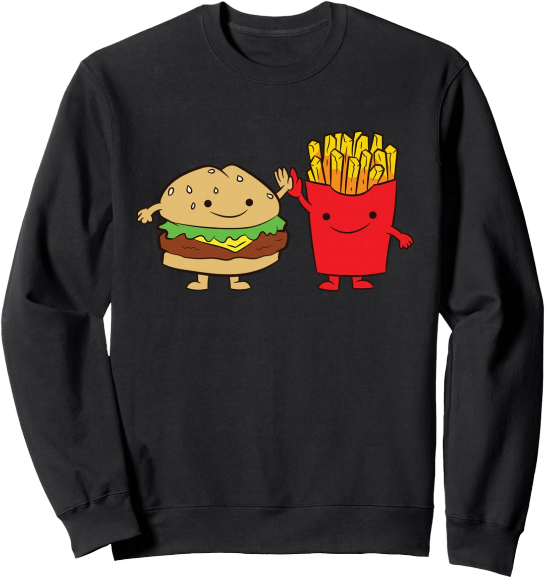 Hamburger Burger Fast Food Pommes Burger Sweatshirt