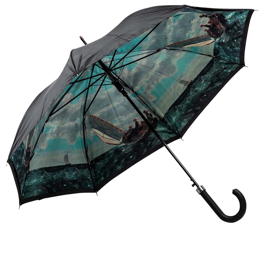 LUCKYWEATHER Regenschirm Stockschirm Damen/Herren Motiv Breezing Up Auf-Automatik Double Layer I Sto