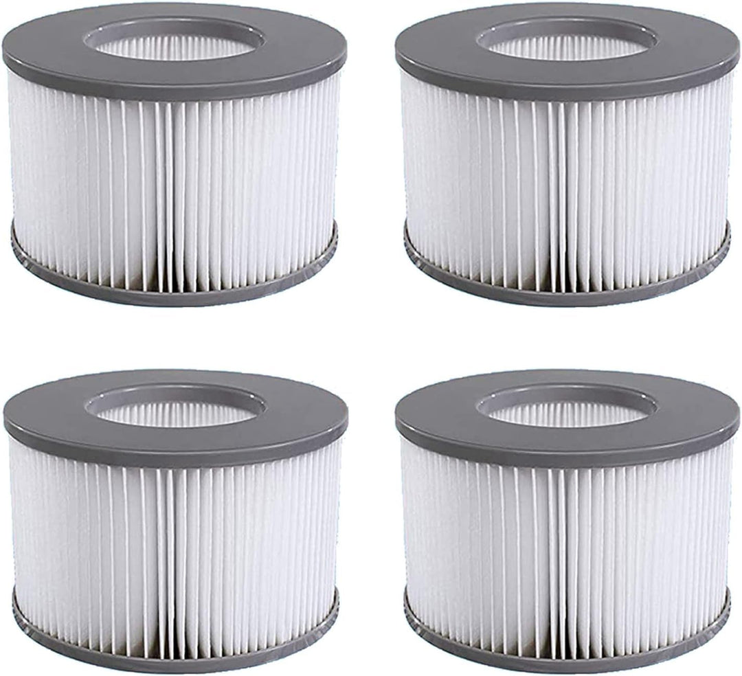 4er Set Ersatzfilter für MSPA Whirlpool-Filter-Kartuschen, Filter für Whirlpoal, für Heisse U-Boote