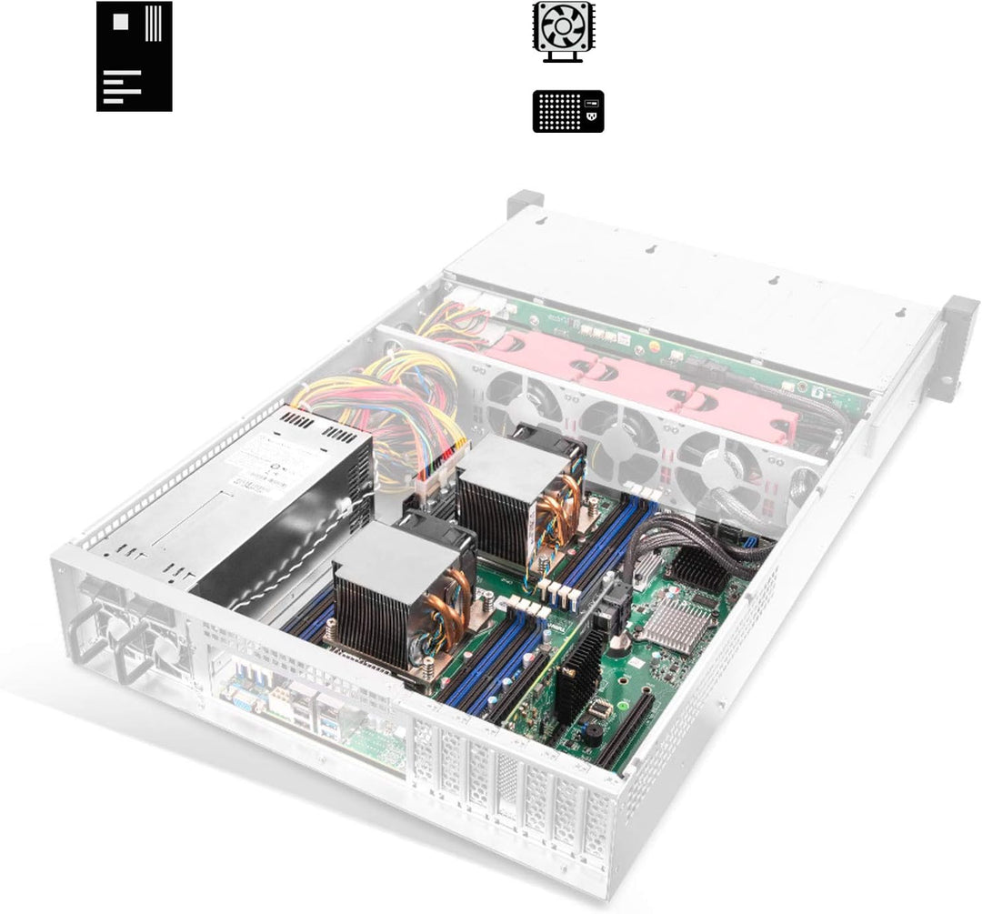SilverStone Technology SST-RM22-312 - 2HE-Rackmount-Speichergehäuse mit 12 Schächten für 2,5-Zoll-/3