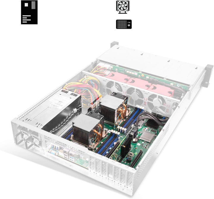 SilverStone Technology SST-RM22-312 - 2HE-Rackmount-Speichergehäuse mit 12 Schächten für 2,5-Zoll-/3