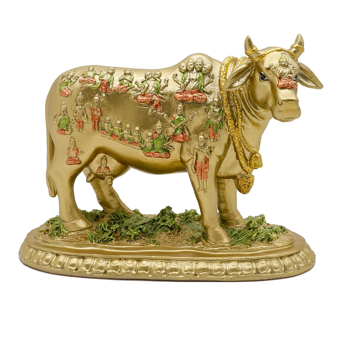 Statue Bangbangda Hindu-Gott Nandi-Kuh aus Kunstharz, 16,5 cm hoch