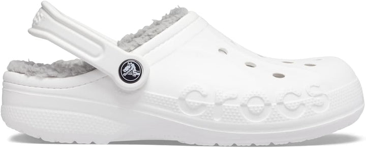 Crocs Unisex Baya Lined Clog 36 EU White Light Grey, 36 EU White Light Grey