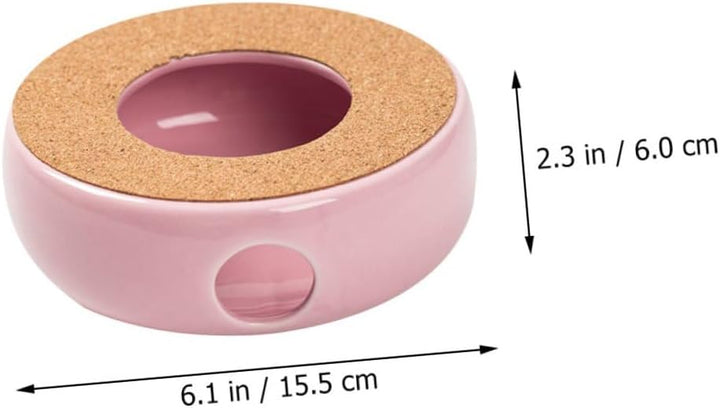 Homoyoyo Keramik Teewärmer für Teekanne mit Kerzen Stövchen Hitzebeständiges Porzellan Einfach zu Be