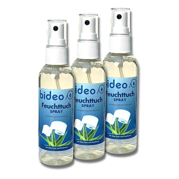 Feuchttuchspray 100ml - Hygienische Reinigung mit nur einem Sprühstoss auf das Toilettenpapier (100m