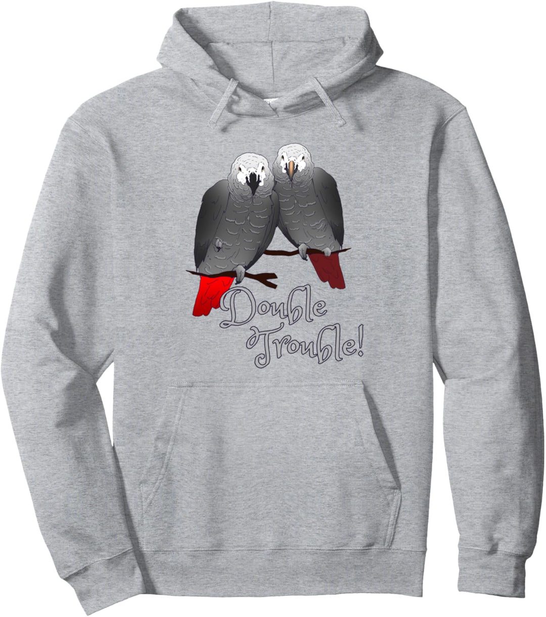 Kongo und Timneh Graupapageien Pullover Hoodie