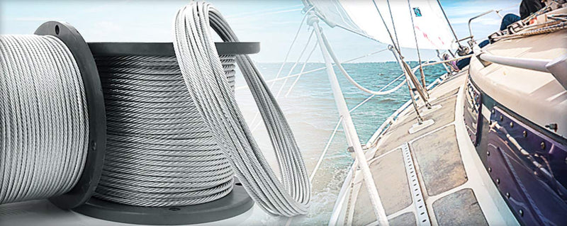 DQ-PP | GALVANISED WIRE ROPE | 2 milimeters | 100 meters | 6x7 strand | weaved steel cable | zinced