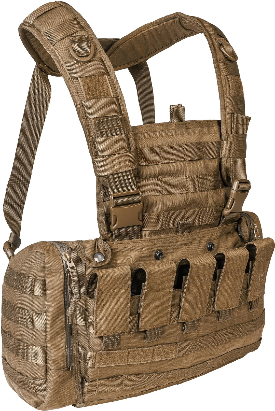 Tasmanian Tiger TT Chest Rig MKII M4 Militär Gurtzeug Kampfmittel-Weste mit 5 M4 Magazin-Taschen und
