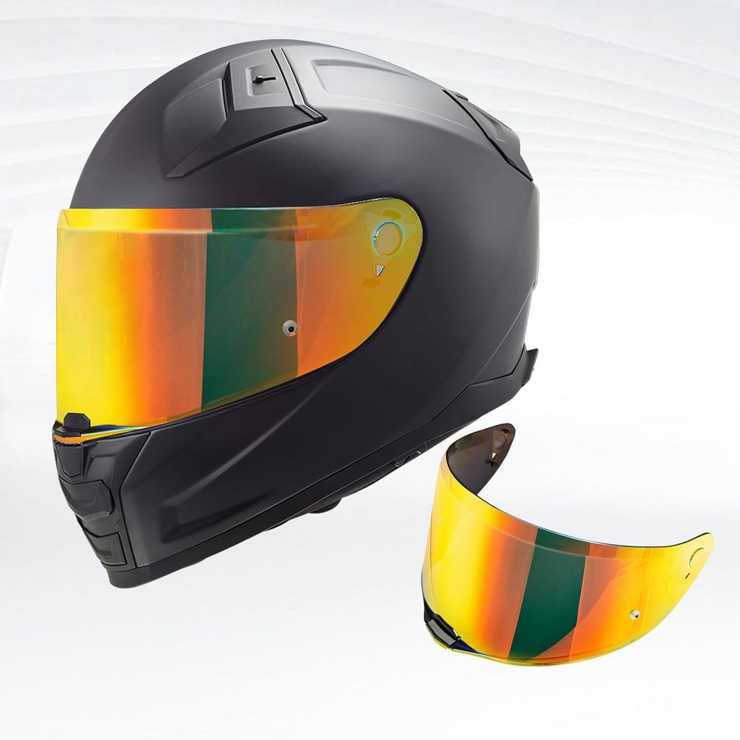 VCOROS Motorradhelm Visier,Helmvisier für LS2 FF811/vector 2/Citation II,Motorrad Windschutz Helm Ob