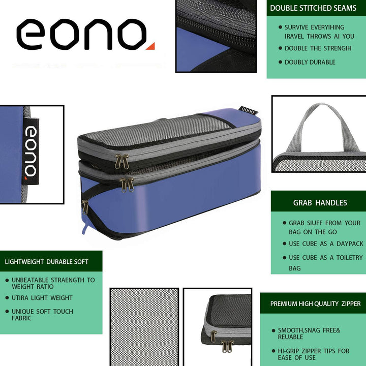 Eono Komprimierbaren Packwürfeln zur Organisation Ihres Reisegepäcks, Compression Packing Cube, Pack