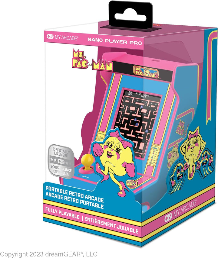 My Arcade DGUNL-7023 MS. PAC-MAN Nano Player Pro Portable Retro Arcade