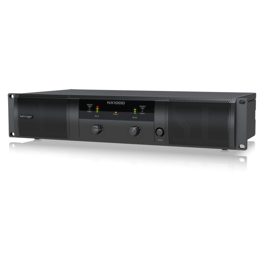 Behringer NX1000 Ultraleichter 1000-Watt-Class-D-Leistungsverstärker mit DSP-Steuerung und SmartSens
