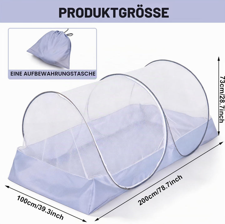 Moskitonetz Bett 200 * 100 * 73cm, Moskitonetz Reise Pop Up, Tragbares Campingzelt, Faltbares Moskit