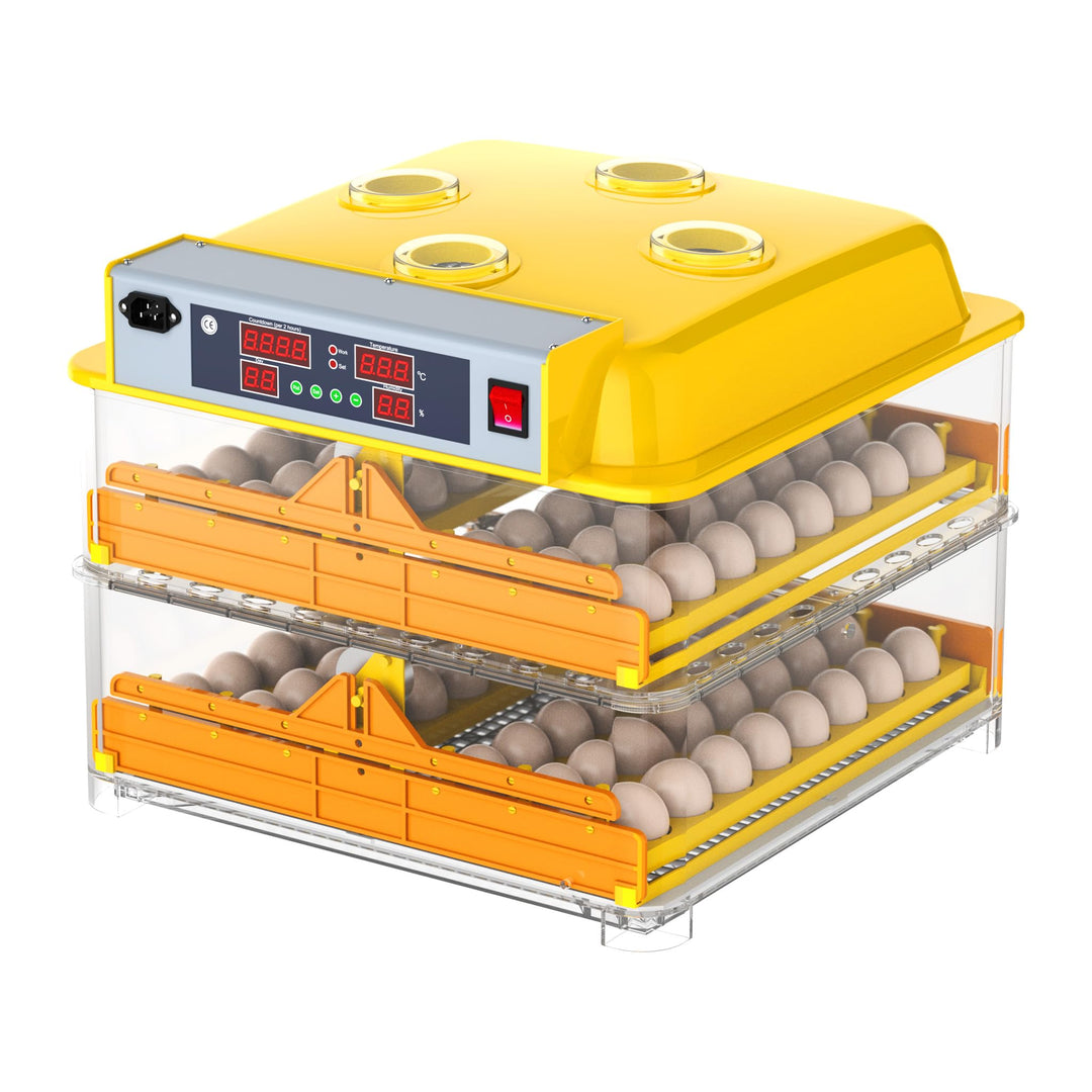 Wiltec Automatische Brutmaschine 96 Eier Brutapparat Flächenbrüter Inkubator