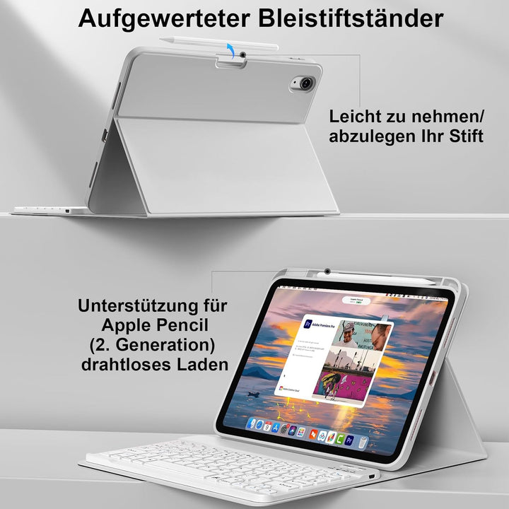 Tastatur Hülle für iPad Air 11 Zoll M3/M2 (2025/2024), iPad Air 5./4. Generation 2022/2020 10,9 Zoll