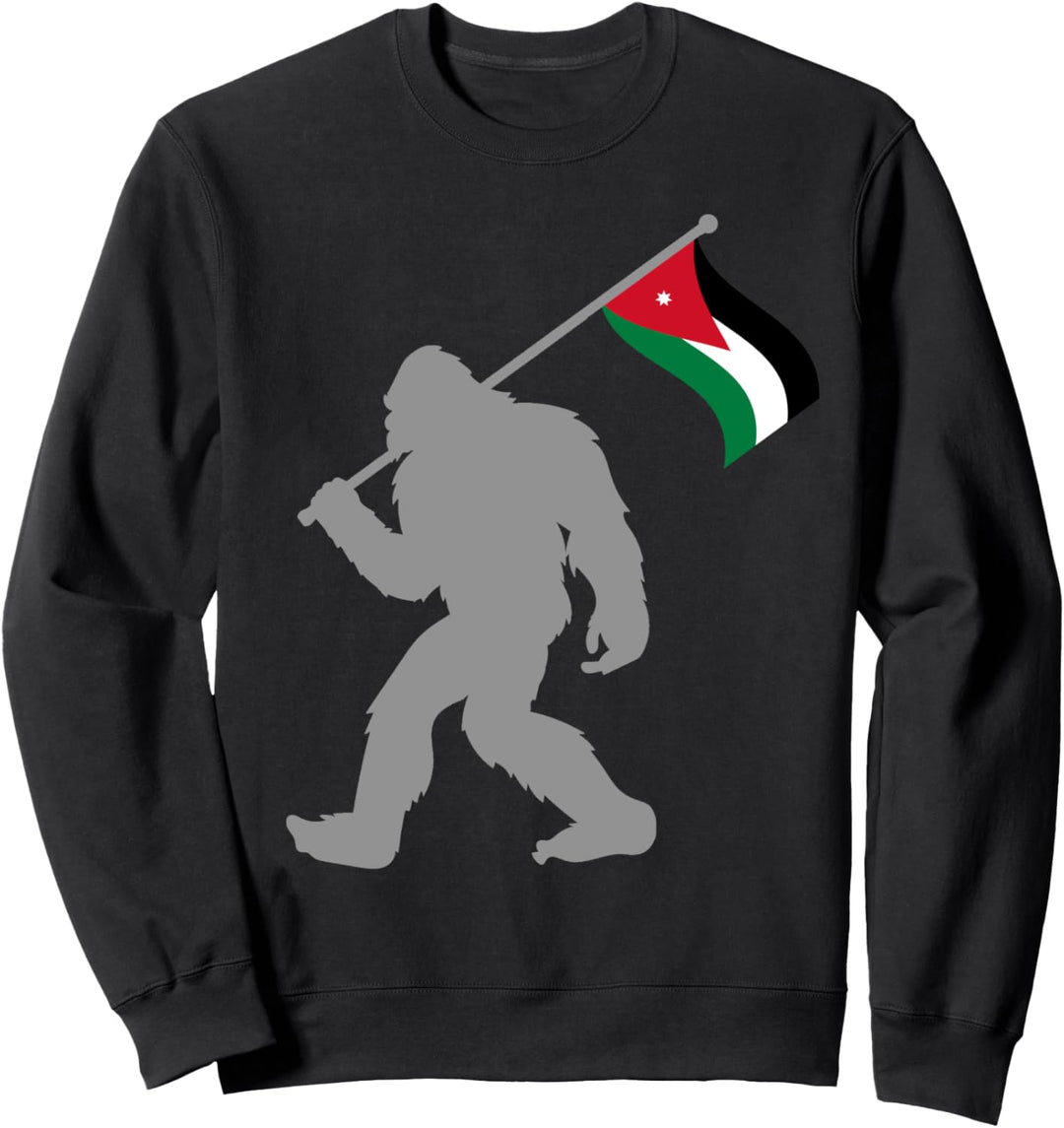 Jordan oder Jordanische Fahne auf Jordanien Flagge Sweatshirt