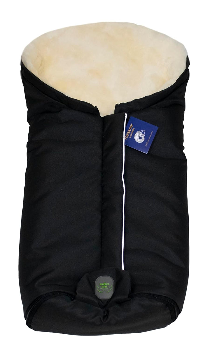 Reissner Lammfelle Merino Lammfell Baby Fusssack ESKIMO Mumienform mit Reissverschluss für Kinderwag